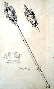 Theodor Aman - Coroana si sceptrul regal