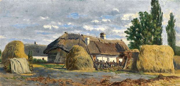 Theodor Hörmann Ungarische Bauernhäuser