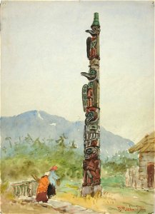 Theodore J. Richardson - The Raven Totem Pole - 1985.66.326,784 - Smithsonian American Art Museum