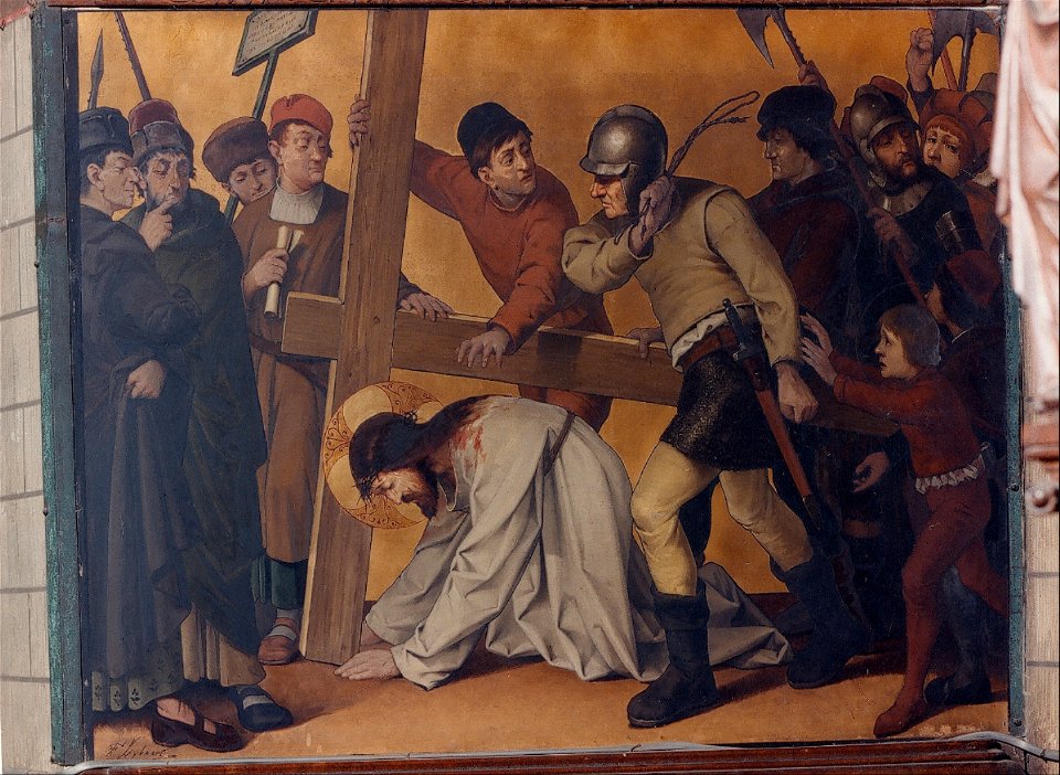Theophile Lybaert - Jesus falls the third time