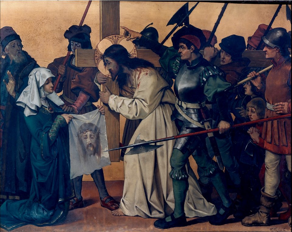 Theophile Lybaert - Veronica wipes the face of Jesus