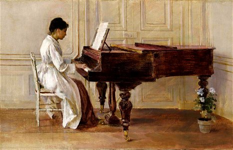 Theodore Robinson - At the Piano - 1929.6.90 - Smithsonian American Art Museum. Free illustration for personal and commercial use.