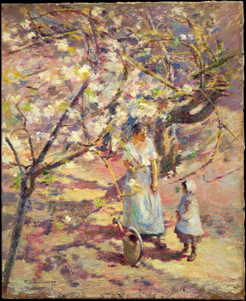 Theodore Robinson - In the Orchard - y1943-96 - Princeton University Art Museum
