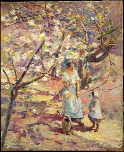 Theodore Robinson - In the Orchard - y1943-96 - Princeton University Art Museum