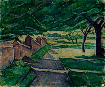 Theodor Schindler Landschaft mit Architektur
