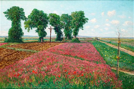 Theodor von Hörmann - Das große Esparsettenfeld in Znaim IV - 9138 - Österreichische Galerie Belvedere