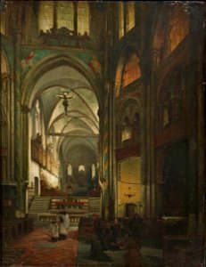 Theodor Groll Kircheninneres St Gereon Köln 1887