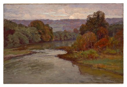 Theodore Clement Steele - The River - 07.21 - Indianapolis Museum of Art. Free illustration for personal and commercial use.
