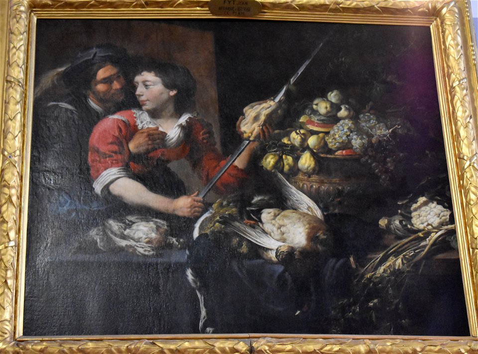 Theodoor Rombouts - Adriaen van Utrecht - Intérieur de cuisine