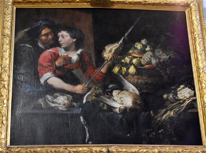 Theodoor Rombouts - Adriaen van Utrecht - Intérieur de cuisine