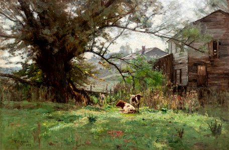 Theodore Clement Steele - Morning-Old Schofield's Mill - 2011.132 - Indianapolis Museum of Art