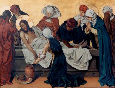 Theophile Lybaert - Jesus is laid in the tomb and covered in incense