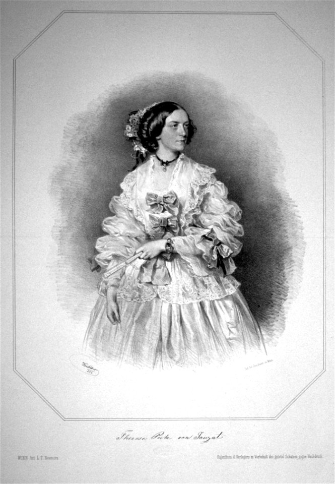 Therese Peche 1856 Litho
