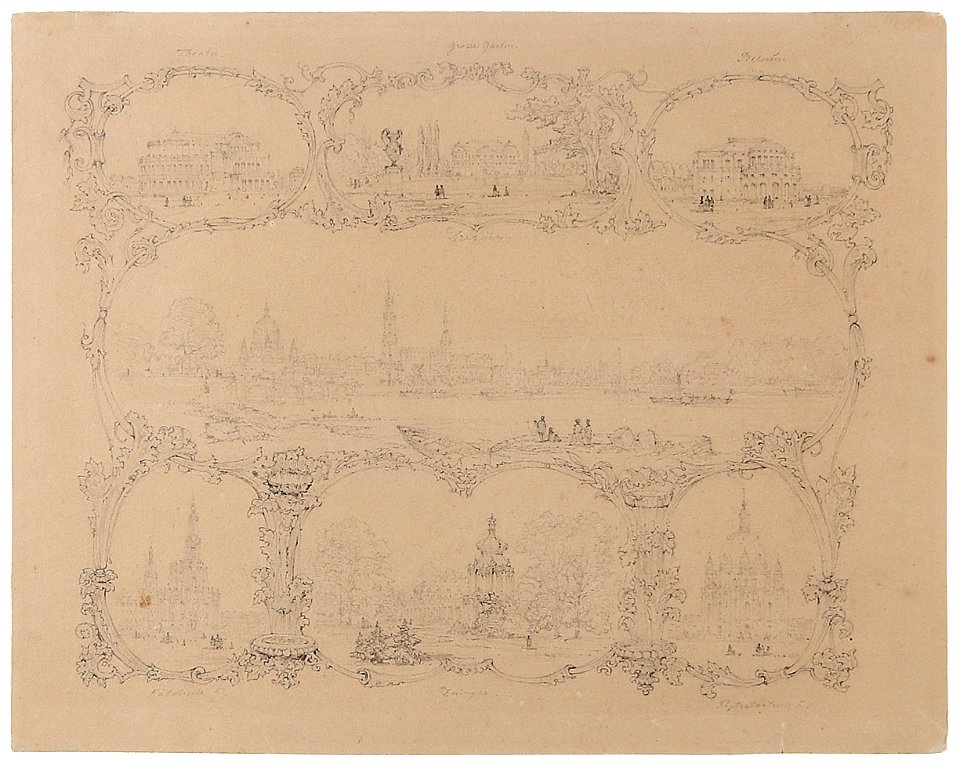 Theodor Verhas Ansichten von Dresden