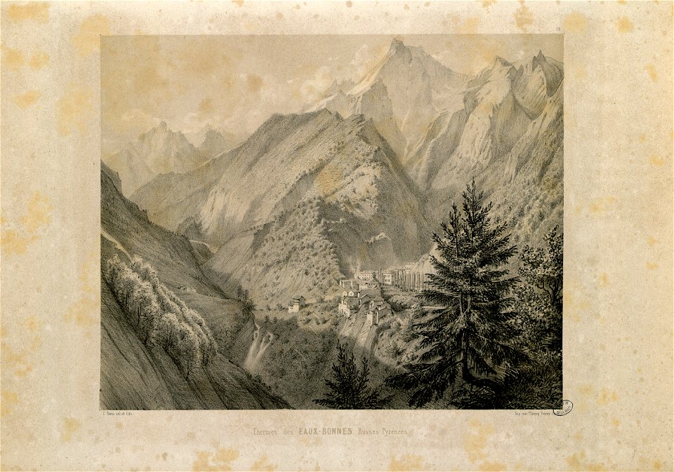Thermes des Eaux-Bonnes (Basses-Pyrénées) - Fonds Ancely - B315556101 A PARIS 1 049