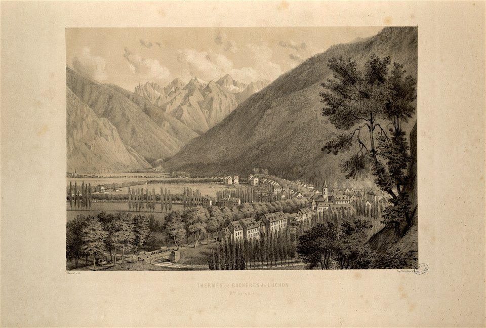 Thermes de Bagnères de Luchon (Haute Garonne) - Fonds Ancely - B315556101 A PARIS 1 007