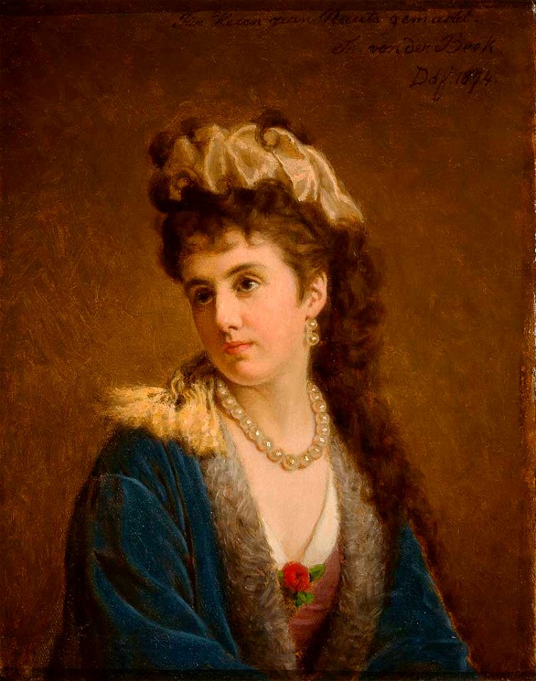 Theodor von der Beek Frauenportrait 1874