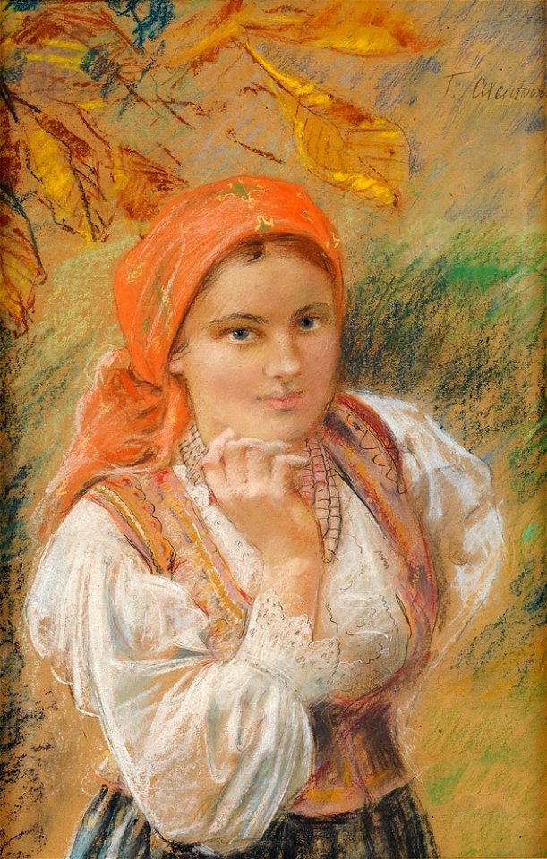 Theodor Axentowicz Polnisches Mädchen