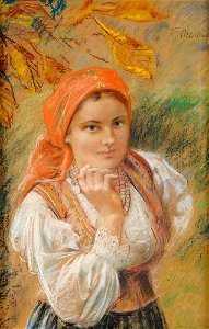 Theodor Axentowicz Polnisches Mädchen