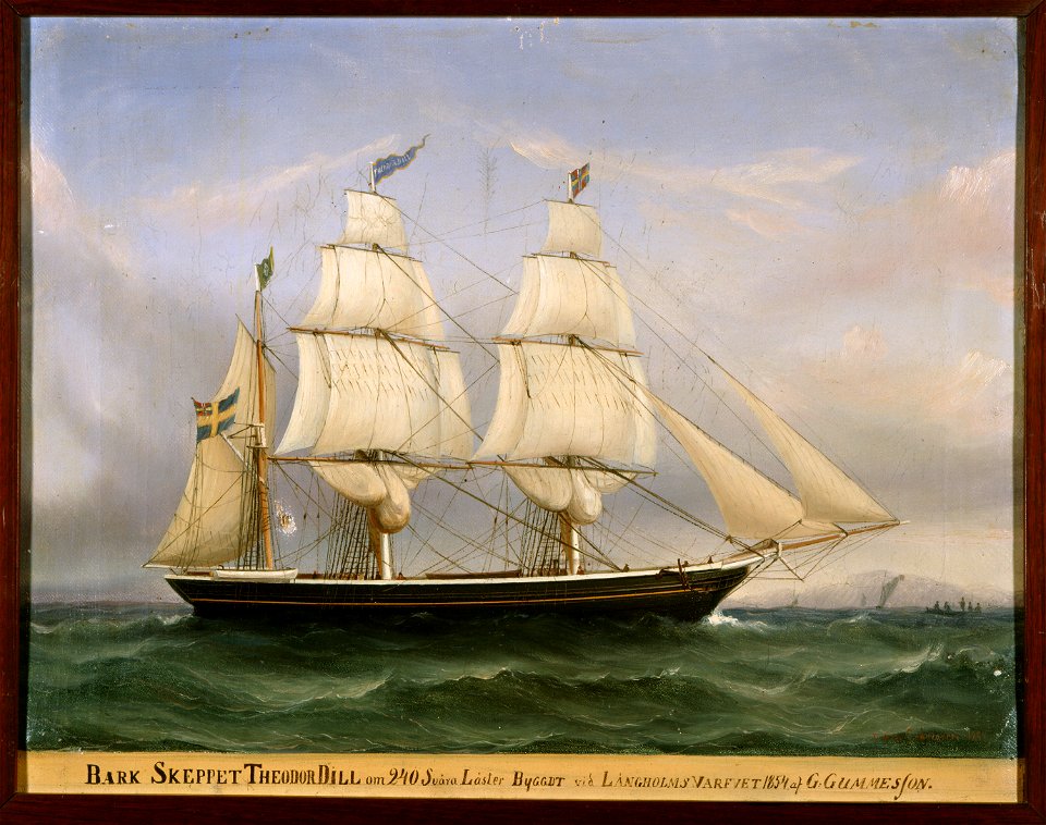 THEODOR DILL 3-mastbark, S 3054