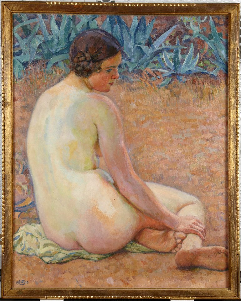 Theodore van Rysselberghe - Nude with agave (Nu aux agave) - y1986-86 - Princeton University Art Museum