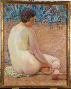 Theodore van Rysselberghe - Nude with agave (Nu aux agave) - y1986-86 - Princeton University Art Museum