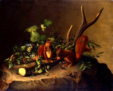 Therese Richter - Squirrels with Stag Horn