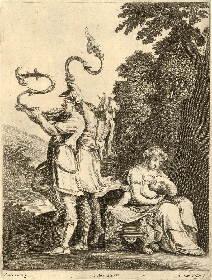 Theodor van Kessel - Jupiter nurtured by Amalthea SVK-SNG.G 11965-129
