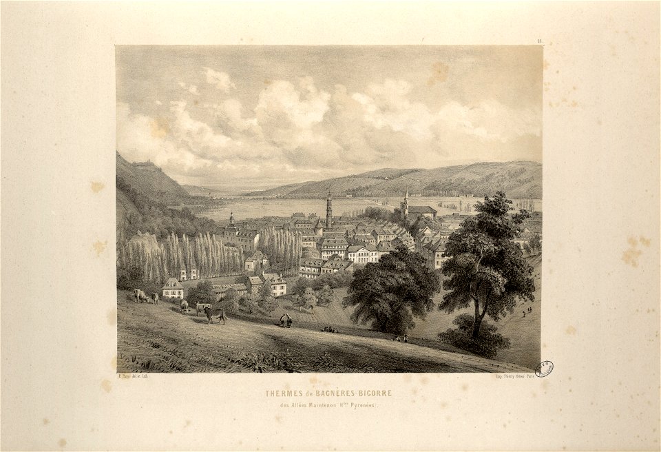 Thermes de Bagnères-Bigorre des Allées Maintenon (Hautes Pyrénées) - Fonds Ancely - B315556101 A PARIS 1 030