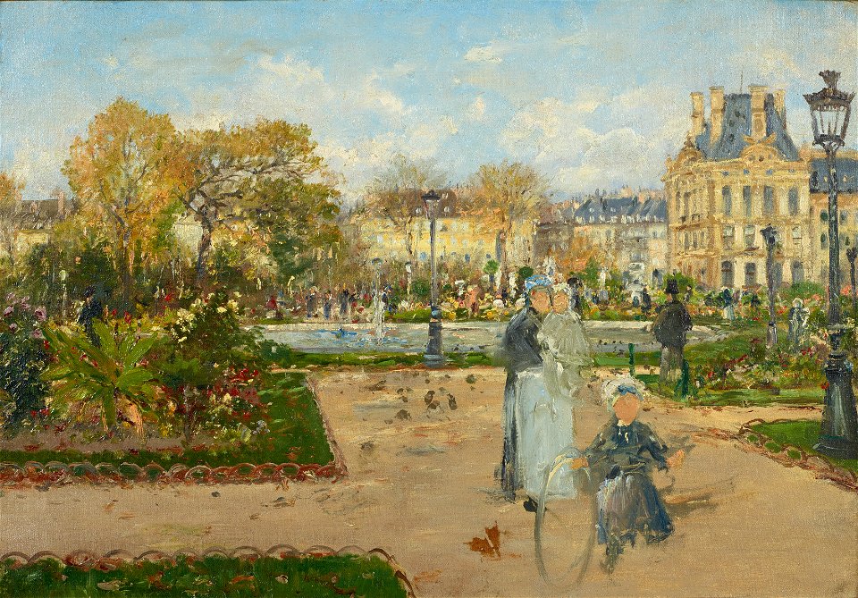 Theodor von Hörmann - In den Tuilerien - 4041 - Österreichische Galerie Belvedere
