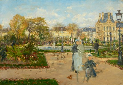 Theodor von Hörmann - In den Tuilerien - 4041 - Österreichische Galerie Belvedere