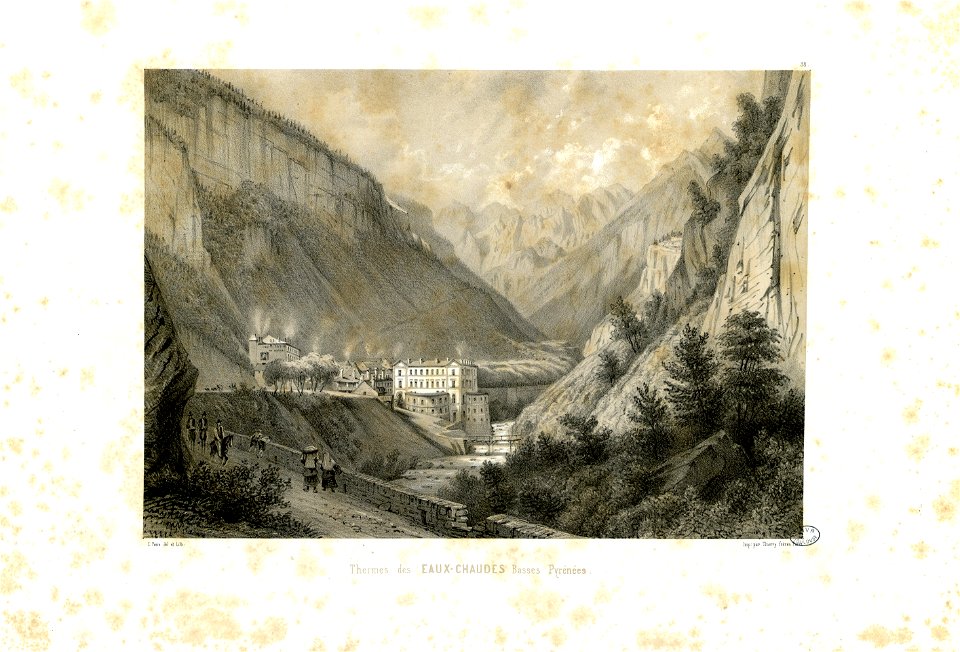 Thermes des Eaux-Chaudes (Basses-Pyrénées) - Fonds Ancely - B315556101 A PARIS 1 053