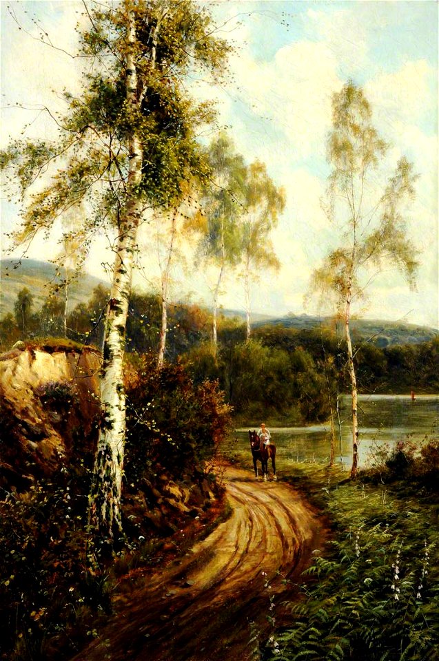 Theodore Hines (c.1860-1889) - The Path by Loch Katrine, the Trossachs - 622761 - National Trust