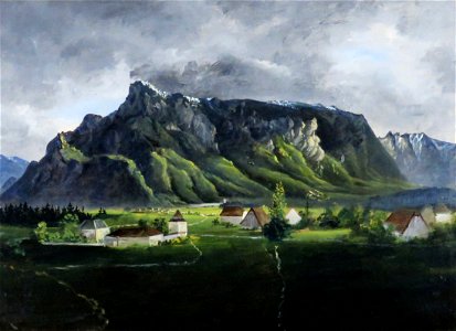 Therese Holbein-Holbeinsberg Blick auf den Untersberg