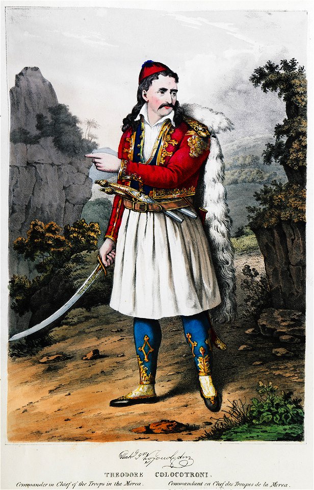 Theodore Colocotroni, Commander in Chief of the Troops in the Morea - Friedel Adam De - 1830