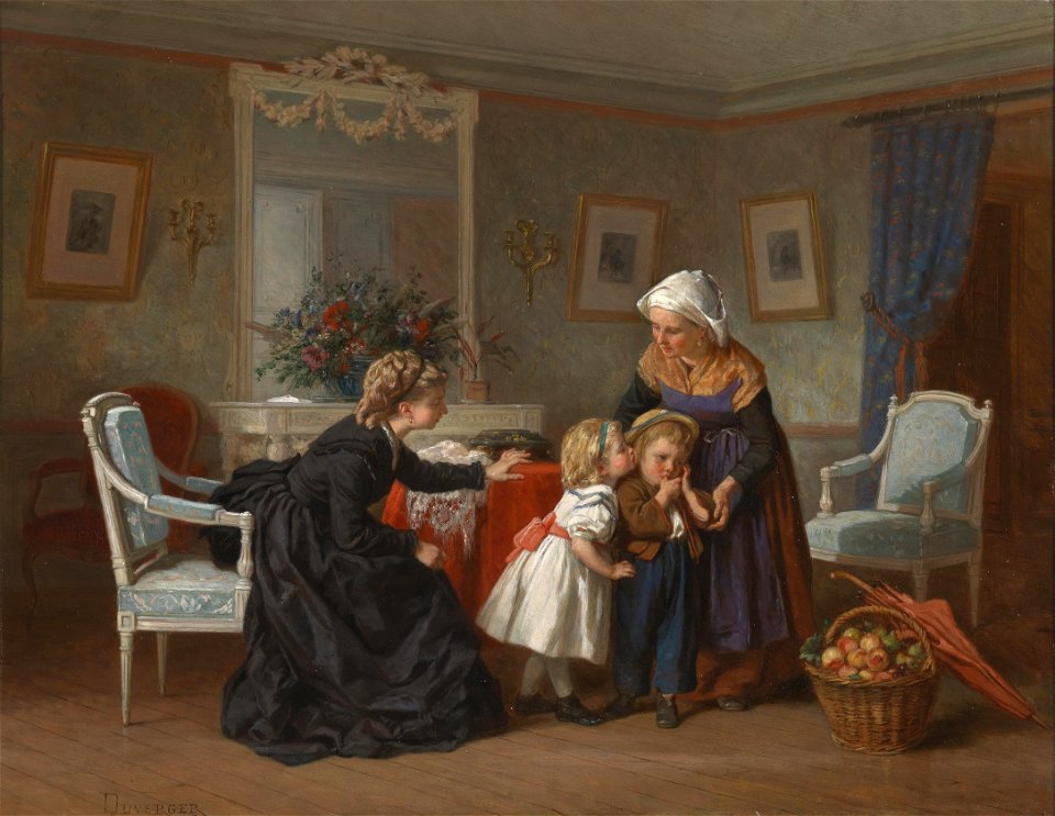Theophile Emmanuel Duverger Besuch vom Lande