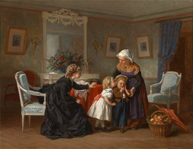 Theophile Emmanuel Duverger Besuch vom Lande