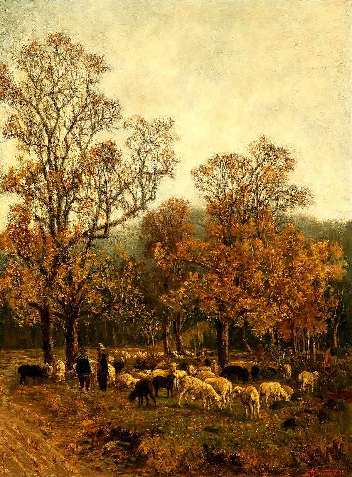 Theodor von Hörmann Schafweide bei Rekawinkel 1875