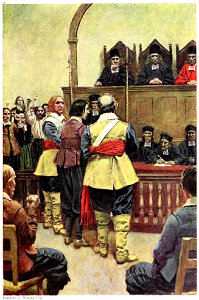 They Questioned Him with Malevolent Persistence (by Howard Pyle)