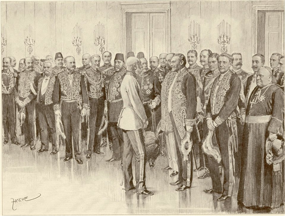 Theodor Zasche Vorstellung des diplomatischen Corps