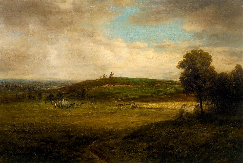 Theodore rousseau les moulins de la butte montmartre055920)