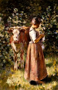 Theodore Robinson - La VachÌ¬re - 1909.7.58 - Smithsonian American Art Museum. Free illustration for personal and commercial use.