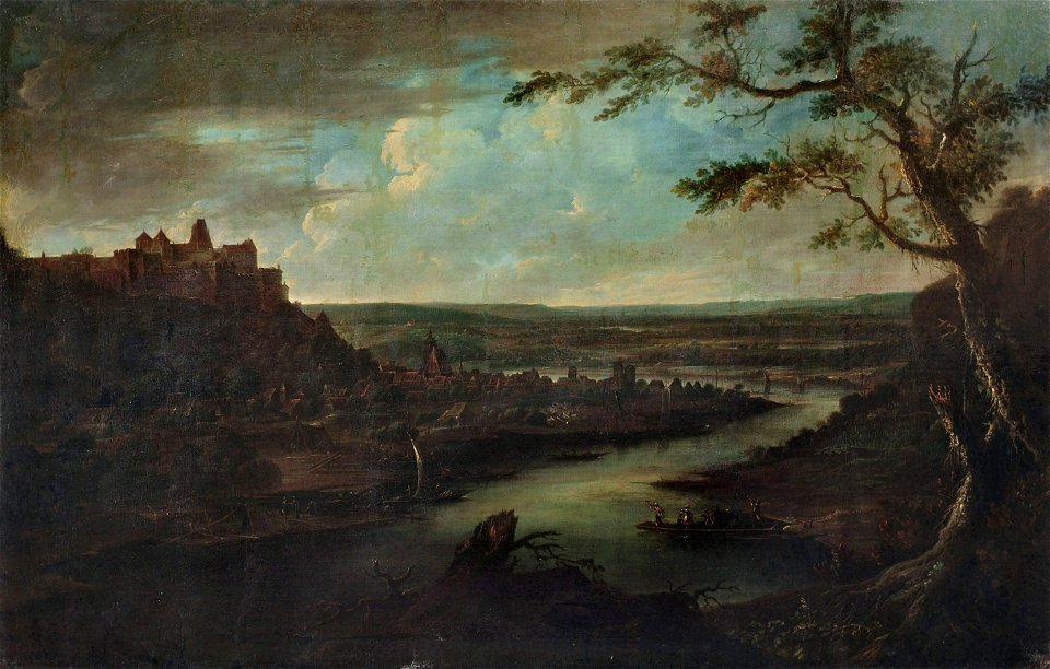 Johann Alexander Thiele - Blick auf den Sonnenstein (ca. 1720)