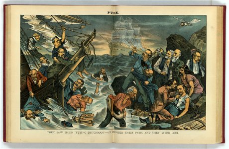 They saw their Flying Dutchman - it crossed their path, and they were lost - Gillam. LCCN2011661344
