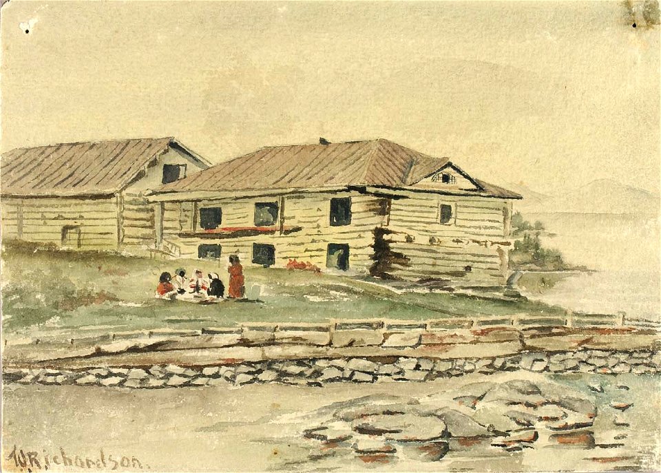 Theodore J. Richardson - Buildings Going to Ruin, Alaska, 1884 - 1985.66.326,795 - Smithsonian American Art Museum