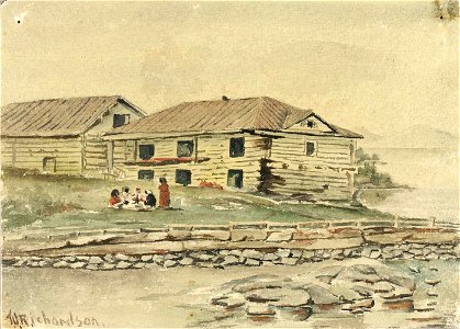 Theodore J. Richardson - Buildings Going to Ruin, Alaska, 1884 - 1985.66.326,795 - Smithsonian American Art Museum