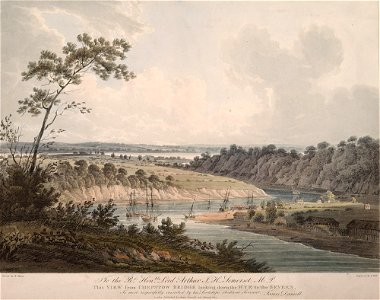 This View from Chepstow Bridge looking down the Wye to the Severn