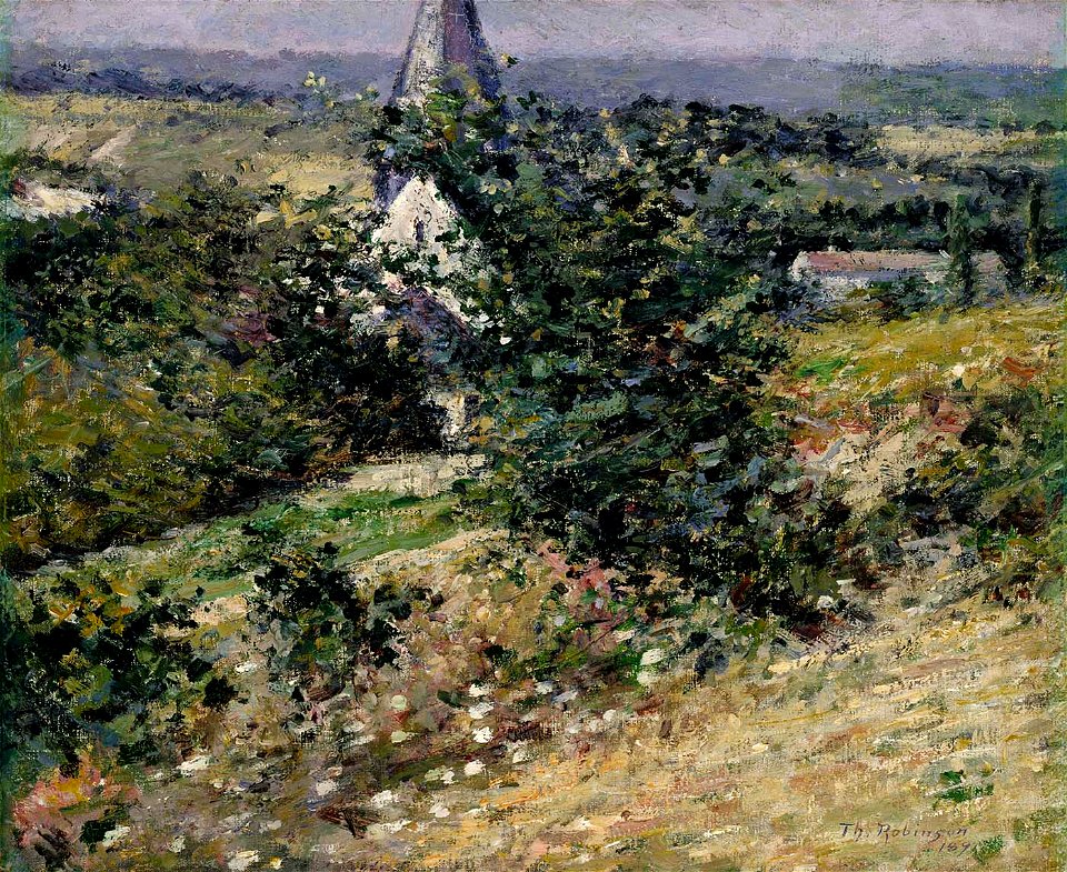 Theodore Robinson - Old Church at Giverny - 1909.9.6 - Smithsonian American Art Museum