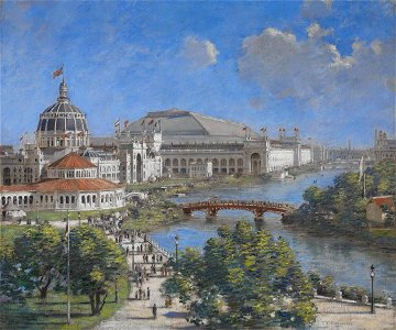 Theodore Robinson - World's Columbian Exposition - 2010.73 - Crystal Bridges Museum of American Art. Free illustration for personal and commercial use.