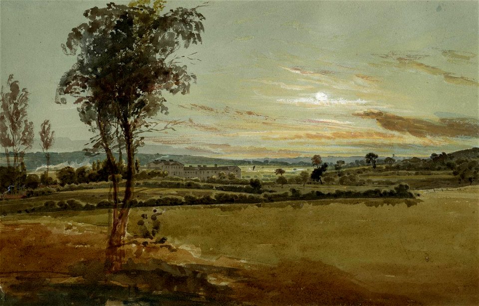 Thirtle - Sunset Landscape with Thorpe Hospital, Norwich